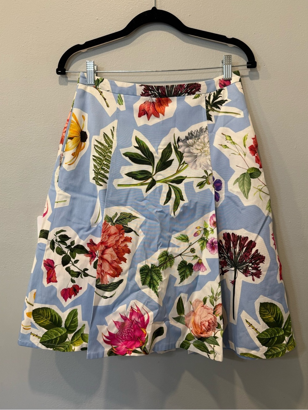 Carolina Herrera Floral Collage Skirt
